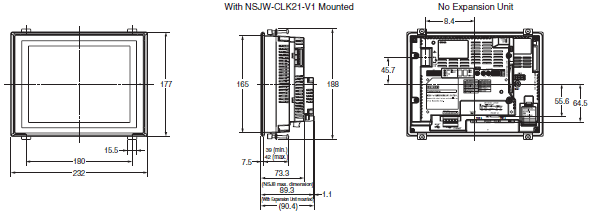 NSJ Series Dimensions 2 