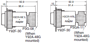 H3CR-H Dimensions 4 