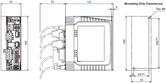 R88M-G, R88D-GN[]-ML2 Dimensions 3 