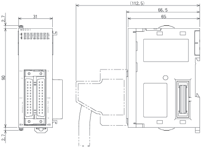 CJ1W-MD Dimensions 2 