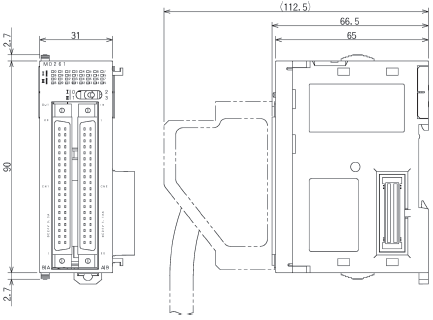 CJ1W-MD Dimensions 5 