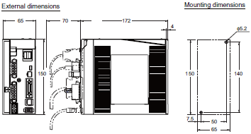 R88M-K, R88D-KN[]-ML2 Dimensions 5 