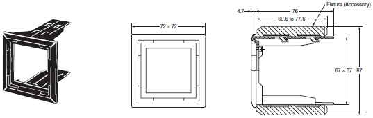 E5CN-HT Dimensions 13 