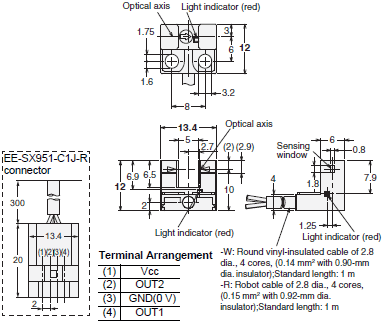 EE-SX95 Dimensions 4 