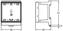 E5CC-800, E5CC-U-800 Dimensions 13 