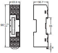 E5DC / E5DC-B Dimensions 7 