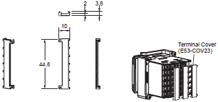 E5CC-T Dimensions 6 