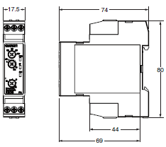 K8DS-PA Dimensions 1 