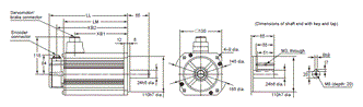 R88M-KE, R88D-KP Dimensions 30 