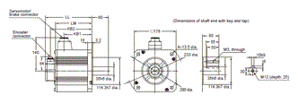 R88M-KE, R88D-KP Dimensions 48 