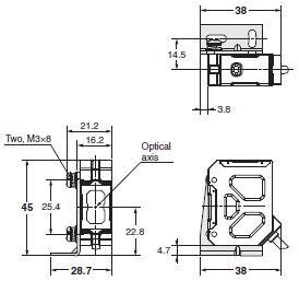 E3ZR-C Dimensions 16 