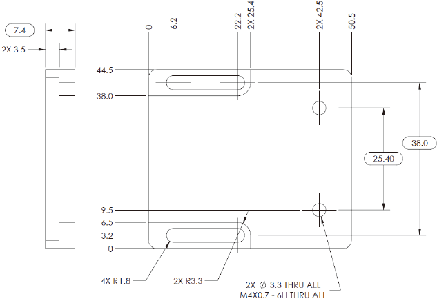 MicroHAWK V430-F / V420-F / V330-F / V320-F Dimensions 40 