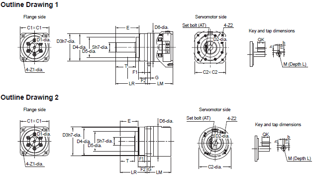 R88M-1A[] / R88D-1SAN[]-ECT Dimensions 35 