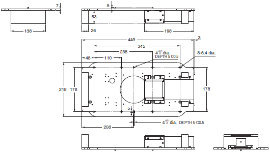 MX-Z2000H-V1 Series Dimensions 4 