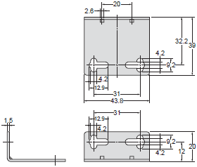 E39-L / -S / -R Dimensions 14 