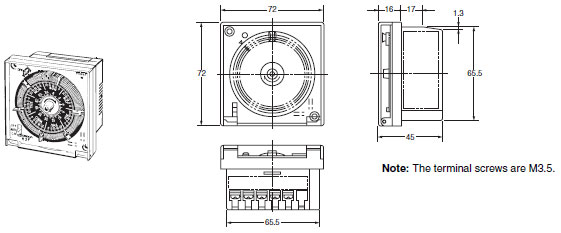 H2F-WM Dimensions 1 