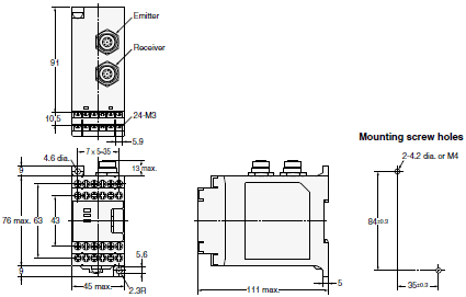 F3SJ Series Dimensions 40 