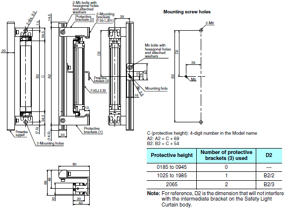 F3SJ Series Dimensions 46 