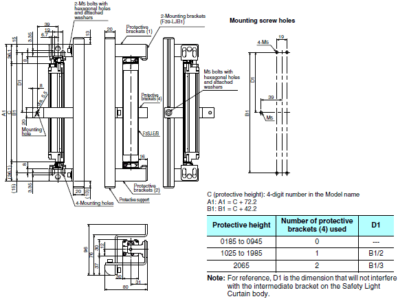 F3SJ Series Dimensions 47 